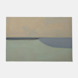 Minimalist Abstract Horizon Soft Neutral Landscape Doormat