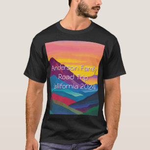 Minimalist Abstract Impressionist Mountain Landsca T-Shirt