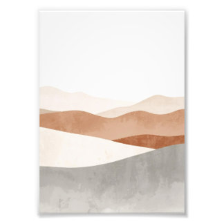 Minimalist abstract landscape wall art – Calm neut