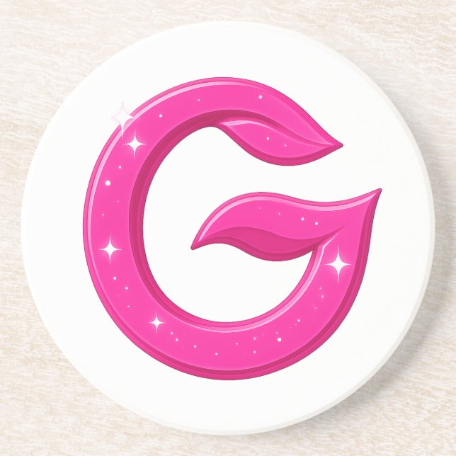 Minimalist Abstract Letter G  Coaster (Front)
