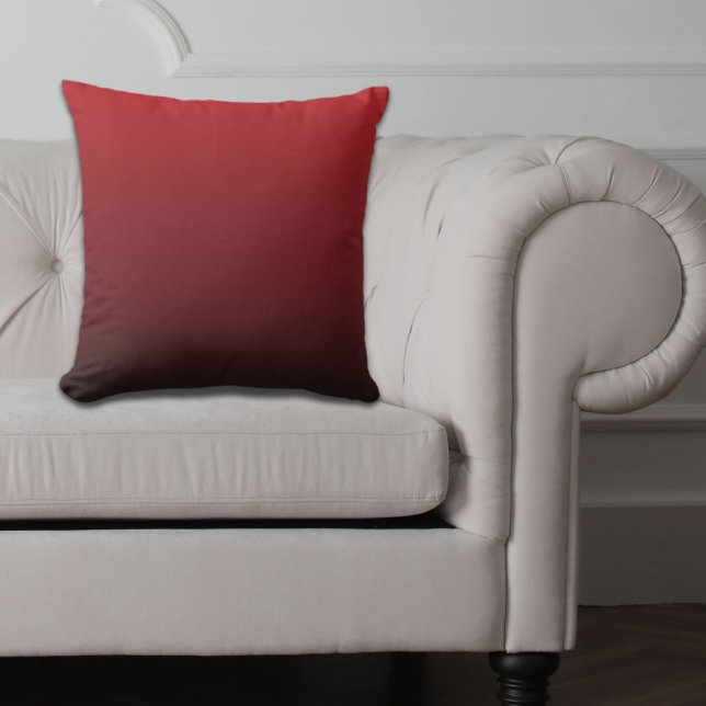 minimalist abstract marsala red burgundy maroon cushion (minimalist abstract marsala red burgundy maroon outdoor pillow)