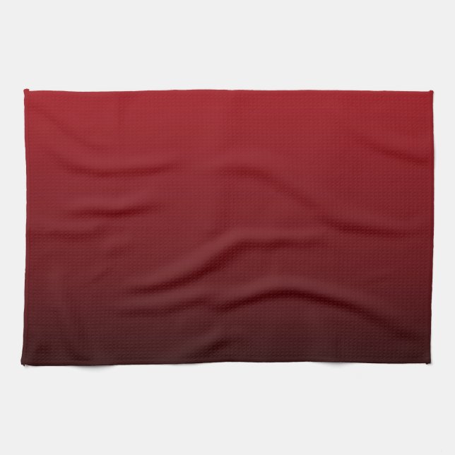 minimalist abstract marsala red burgundy maroon tea towel (Horizontal)