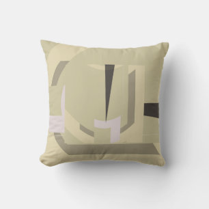 minimalist abstract modern pillow grey