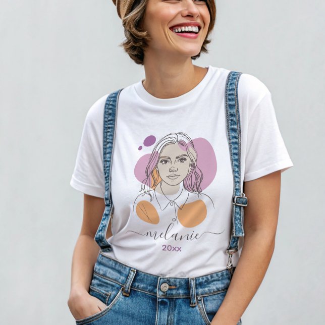 minimalist abstract portrait custom  T-Shirt (Creator Uploaded)