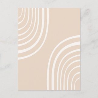 Minimalist Abstract Rainbows #shapes #geometric Postcard