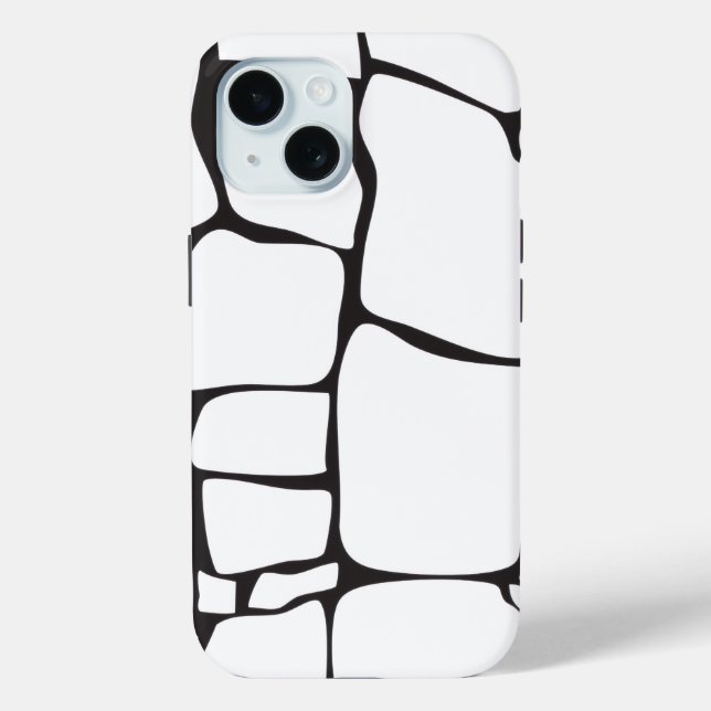 Minimalist Abstract Stone Pattern Case-Mate iPhone Case (Back)
