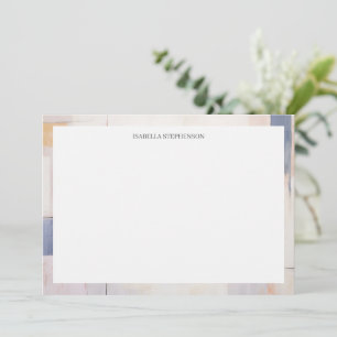 Minimalist Abstract Stylish Pastel Thank You Card
