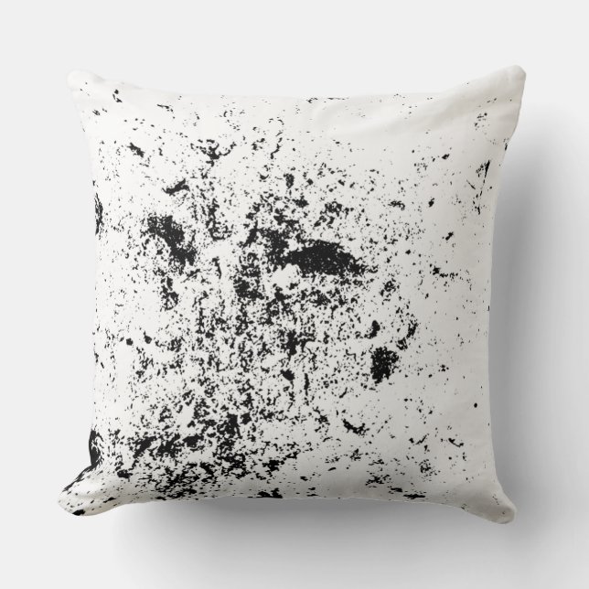 Minimalist Abstract Textured Throw Pillow  (Front)