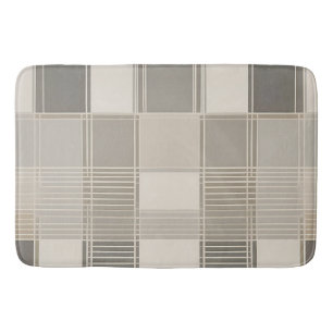 "Minimalist Abstract with Geometric Pattern Bath Mat
