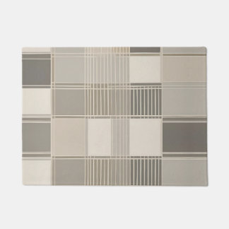 "Minimalist Abstract with Geometric Pattern Doormat