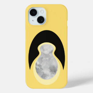 Minimalist Abstract Yellow Cloud-Seed iPhone 15 Case