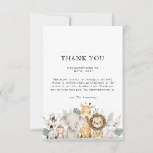 Minimalist Adventure Woodland Animals Baby Shower