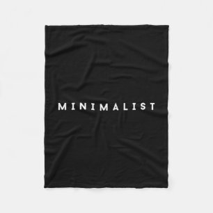 Minimalist Aesthetic Design Simple Apparel Fleece Blanket