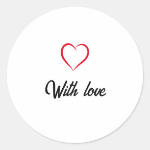 Minimalist Aesthetic Simple Clean Handwritten Classic Round Sticker