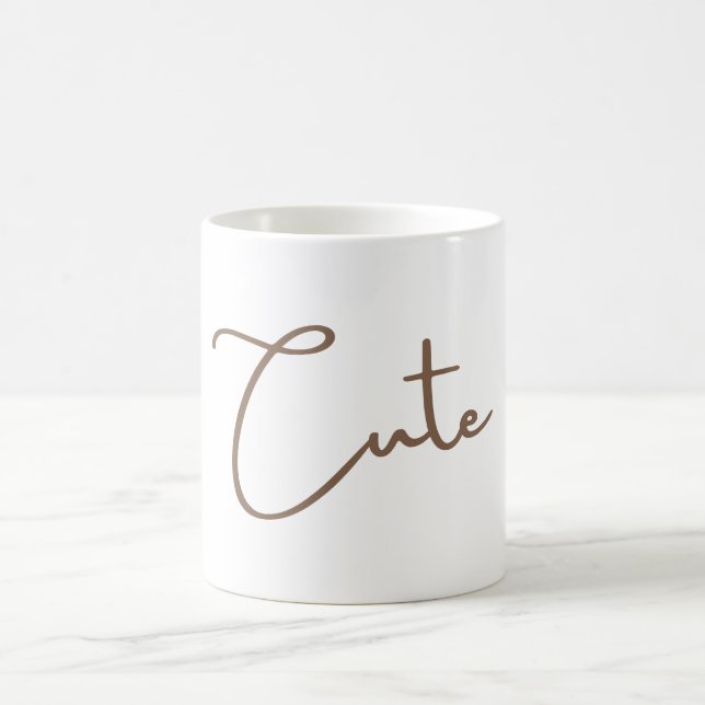 Minimalist Aesthetic Typography Mug - Cute Letter (Center)