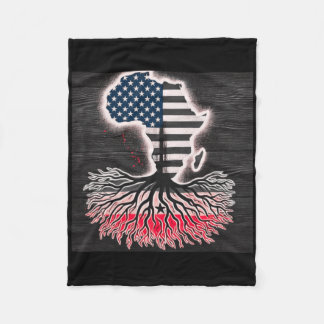 Minimalist African Roots Idea  Fleece Blanket