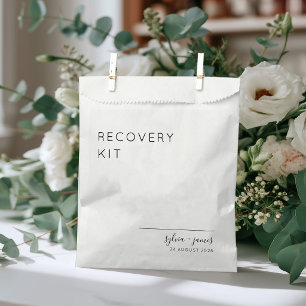 Minimalist Afterparty Recovery Kit Hangover Favour Bag