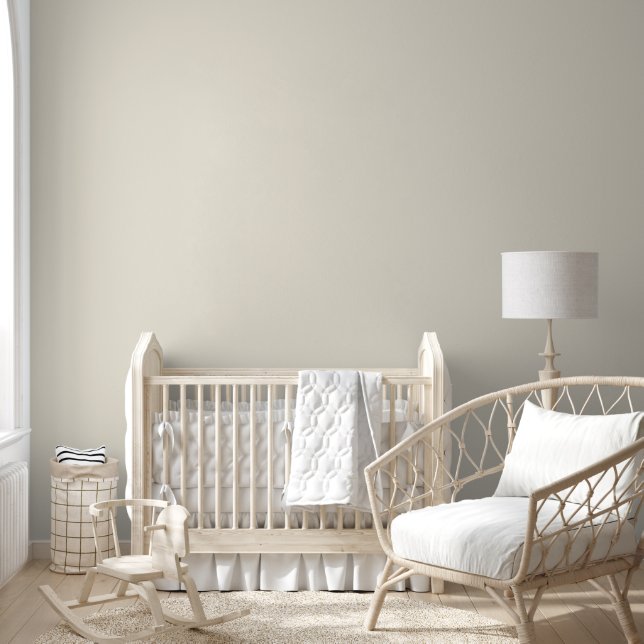 Minimalist alabaster off white plain solid colour wallpaper (Kids)