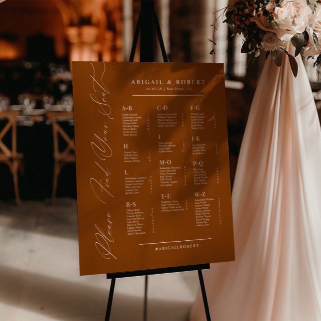 Minimalist Alphabetical Wedding Seating Chart (Creator Uploaded)