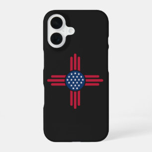 Minimalist American Zia Symbol – Clean Modern USA iPhone 16 Case