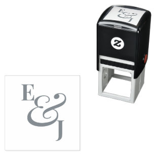 Minimalist Ampersand Wedding Modern Self-inking Stamp