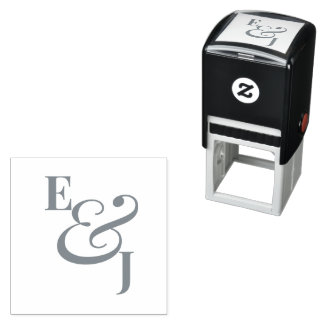 Minimalist Ampersand Wedding | Modern Self-inking Stamp
