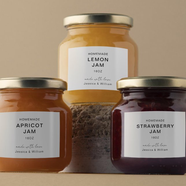 Minimalist and Chic Handwriting Script Food Label (Creator Uploaded)