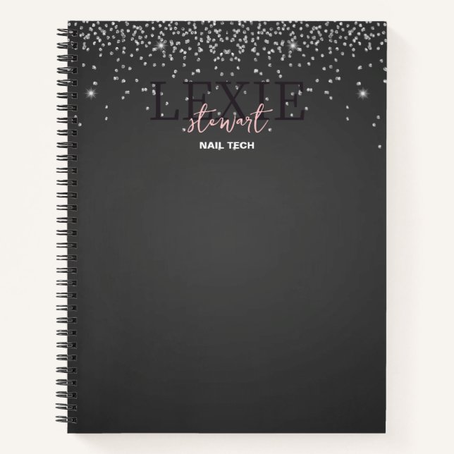 Minimalist and Elegant Nail Tech Notebook (Front)
