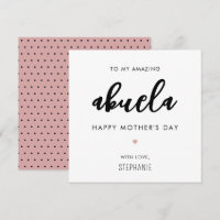 Minimalist and Modern Abuela Grandma Mother's Day