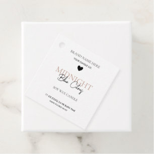 Minimalist and Modern Candle Hang Tag Template
