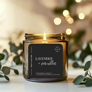 Minimalist and Modern Simple Candle Label Template