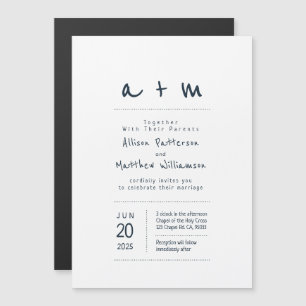 Minimalist and Modern Wedding Invitation