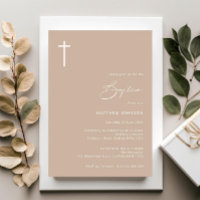 Minimalist and simple photo baptism christening