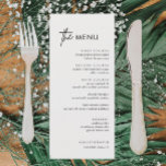 Minimalist and Simple Wedding Dinner Menu<br><div class="desc">Minimalist Wedding Menu Cards | Modern Menu,  Wedding Dinner Menu,  Rustic Let's Eat Wedding Dinner and Drinks Menu,  Simple Calligraphy Rustic Wedding Menus Wedding Menus,  Rustic Wedding Menu,   Wedding Table Menu</div>