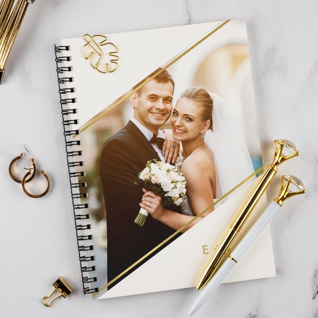 Minimalist Angle Monogrammed Custom Photo Planner (Creator Uploaded)