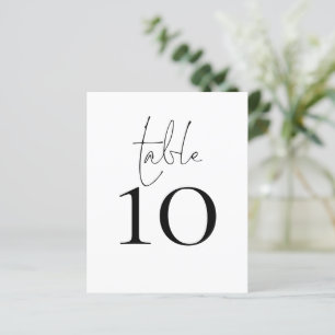 Minimalist Any Colour Wedding Table Number