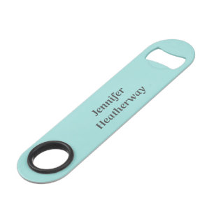 Minimalist aqua blue custom name
