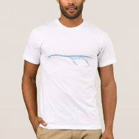 Minimalist Aquatic Plesiosaur Graphic