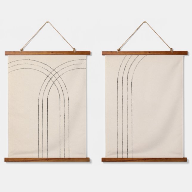 Minimalist arches hanging tapestry (Double)