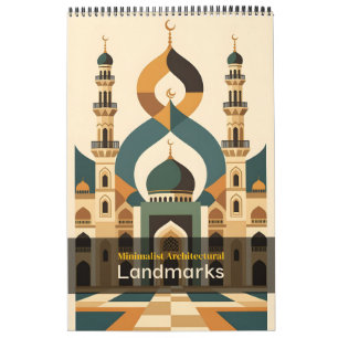 Minimalist Architectural Landmarks Calendar