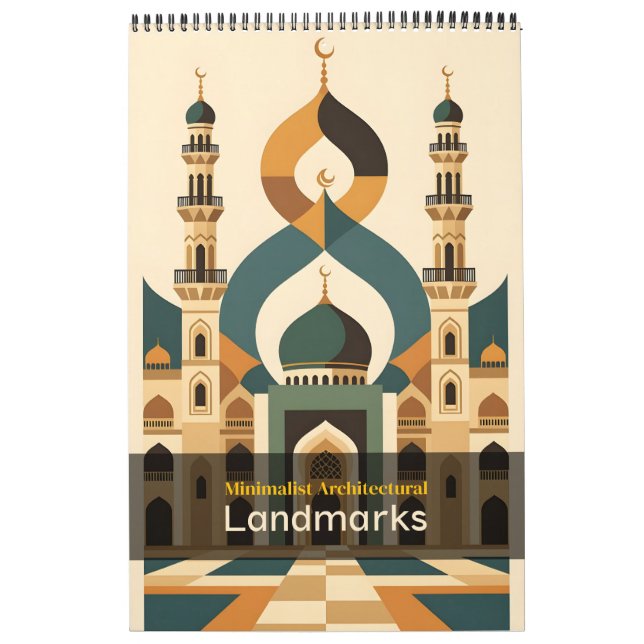 Minimalist Architectural Landmarks Calendar (Cover)