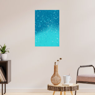 Minimalist Art: Fractured Ice Poster