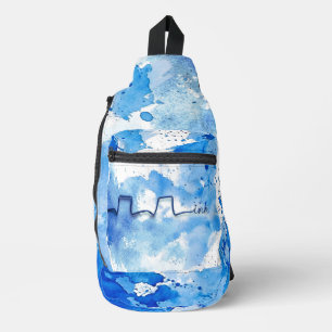 Minimalist Art Inh. Respiratory Therapist Design Sling Bag