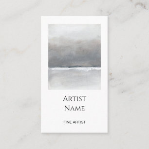 Minimalist Art Photo Artist Business Card