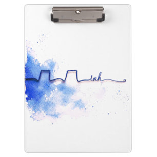 Minimalist Art Respiratory Therapist Design Clipboard