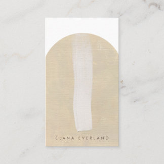 Minimalist Artist Paint Neutral Abstract Appointment Card