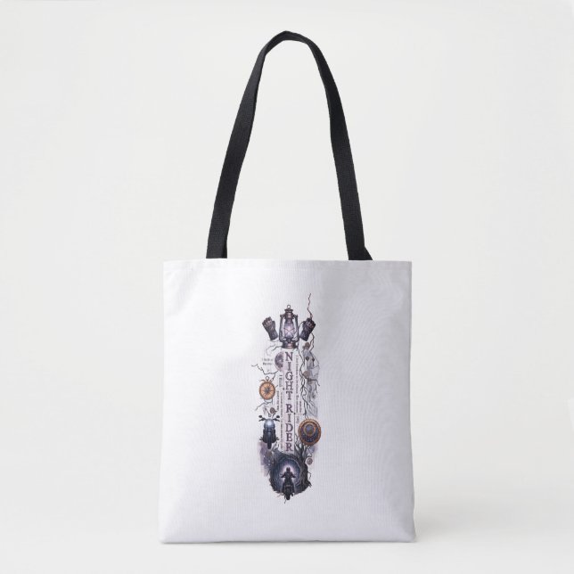 Minimalist Artistic "Miniature Assemblage" Graphic Tote Bag (Front)