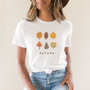 Minimalist Autumn Trees  T-Shirt