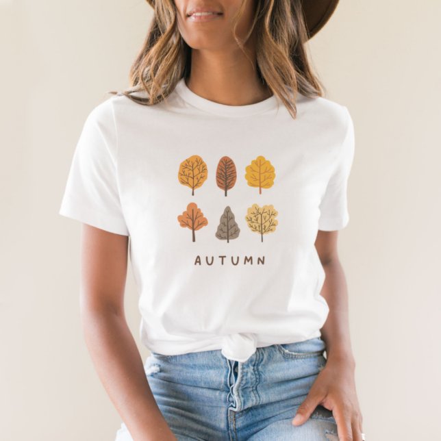 Minimalist Autumn Trees  T-Shirt