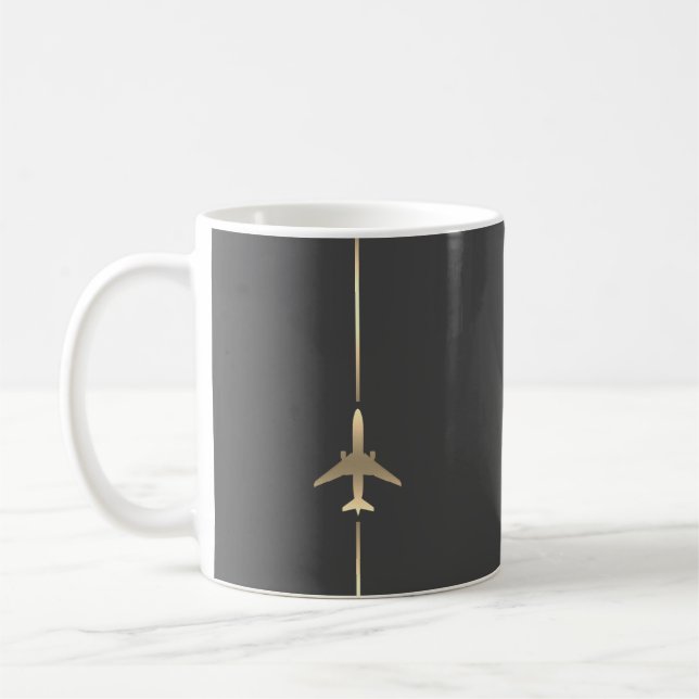 Minimalist Aviation Coffee Mug (Left)